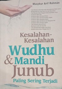 Image of Kesalahan-Kesalahan Wudhu & Mandi Junub Paling Sering Terjadi