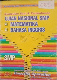 Image of Kumpulan Soal & Pembahasan Ujian Nasional Smp Matematika Bahasa Inggris SMP